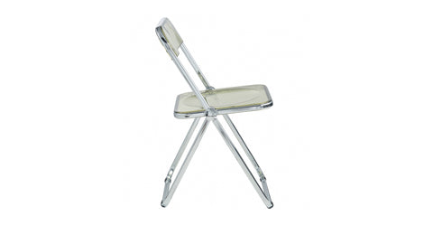 Lawrence Acrylic Folding Chair With Metal Frame