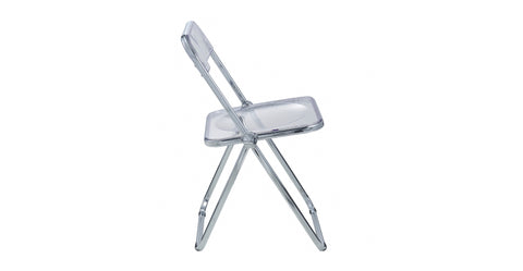 Lawrence Acrylic Folding Chair With Metal Frame