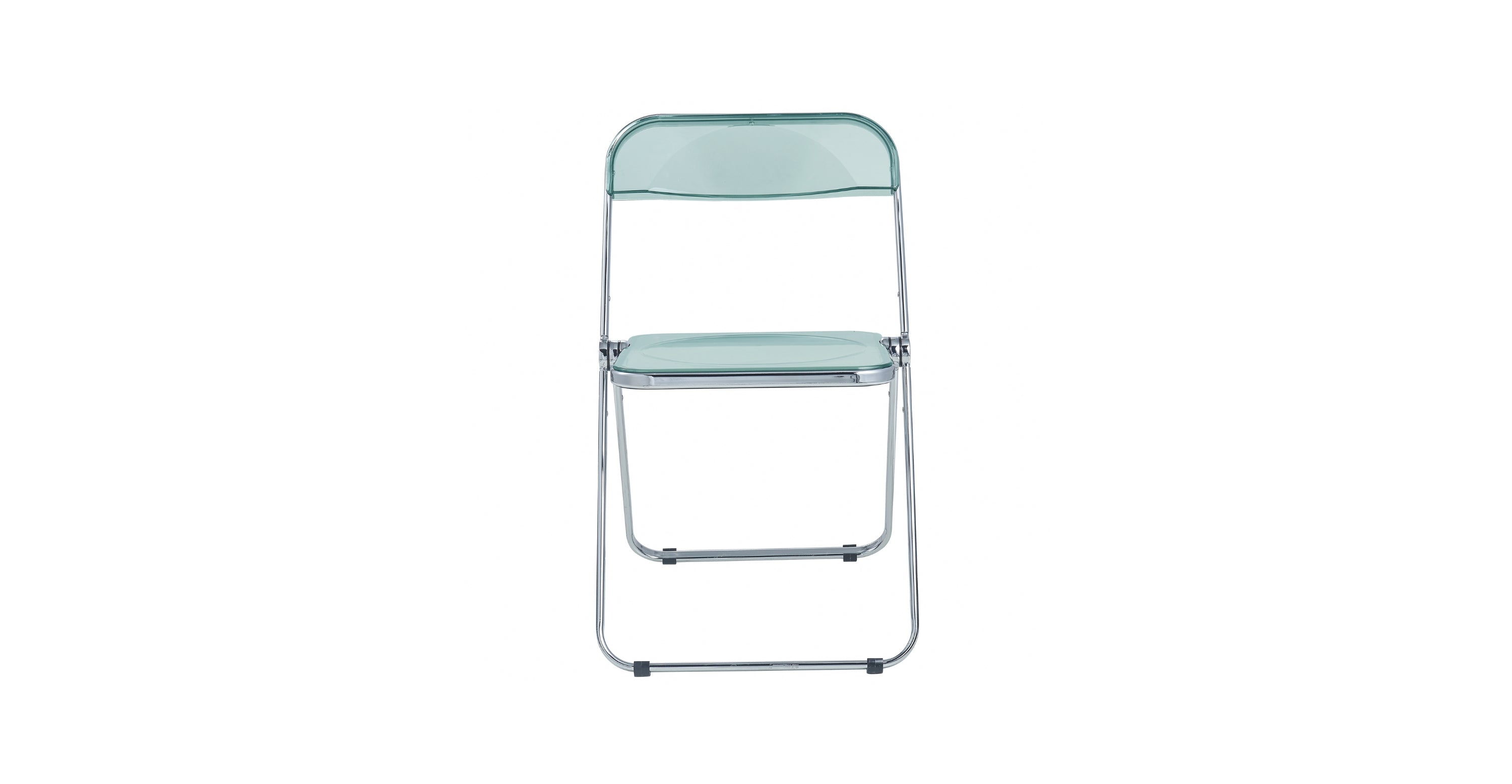 Lawrence Acrylic Folding Chair With Metal Frame