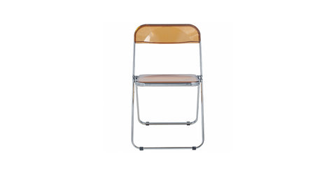 Lawrence Acrylic Folding Chair With Metal Frame