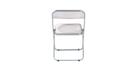 Lawrence Acrylic Folding Chair With Metal Frame