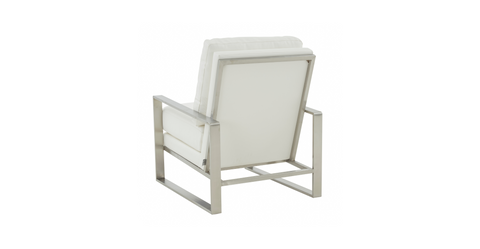 Jefferson Accent Armchair with Upholstered and Gold/Silver Metal Frame