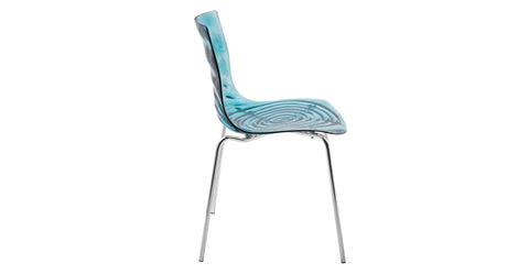 Astor Dining Chair Modern ABS Plastic Side Chair with Stainless-Steel Legs