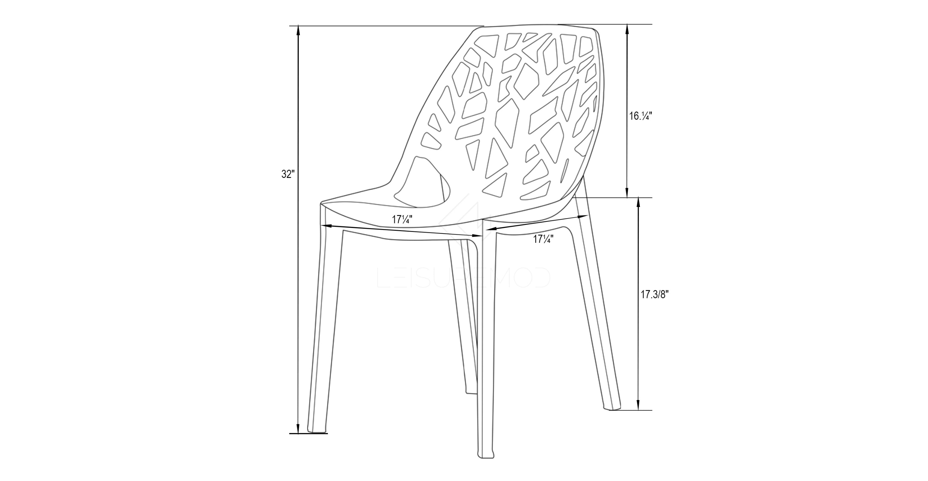 Cornelia Modern ABS Plastic Dining Side Chair