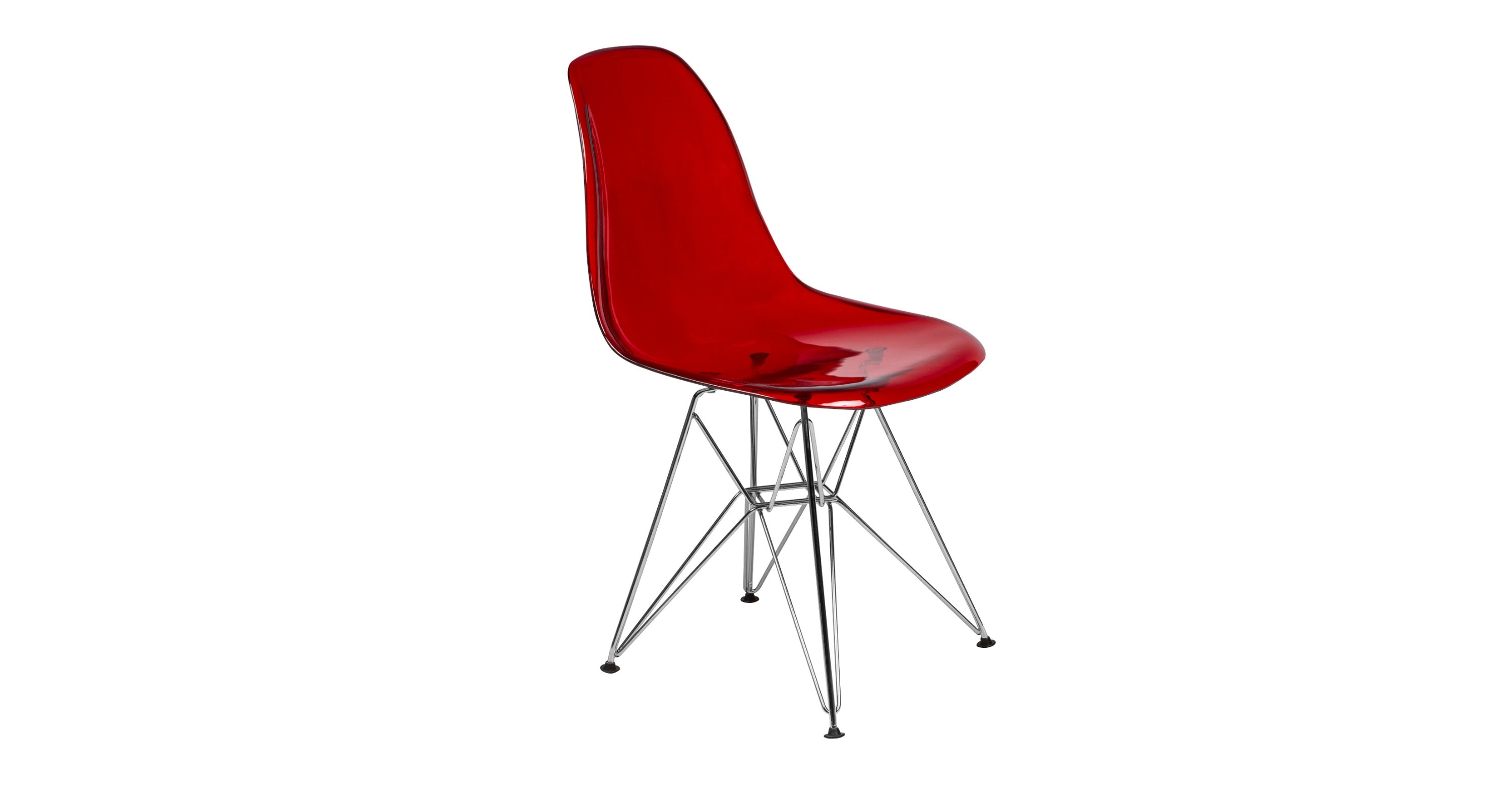 Dover and Cresco Modern Dining Chair Molded Side Chair with Base