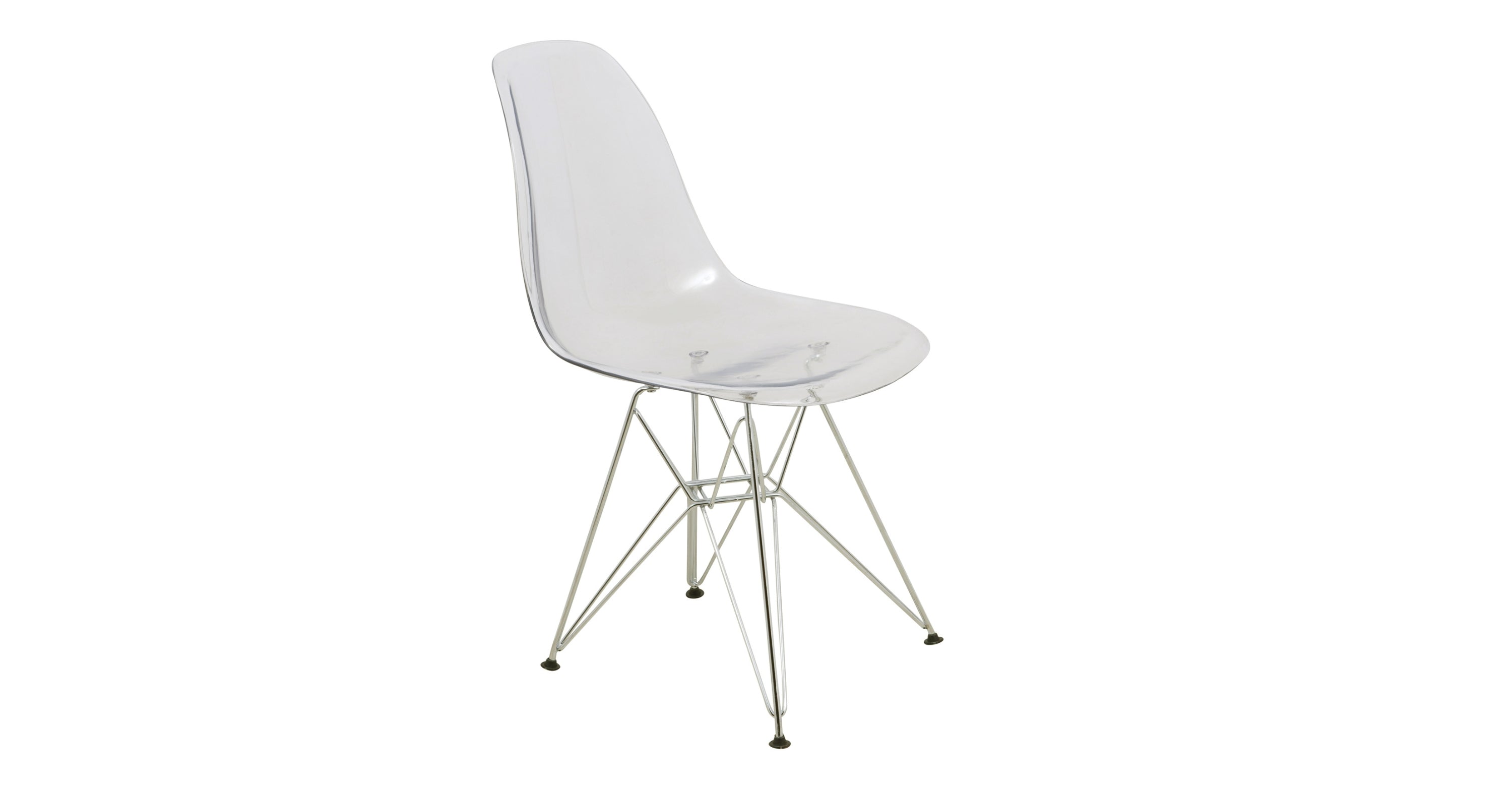 Dover and Cresco Modern Dining Chair Molded Side Chair with Base