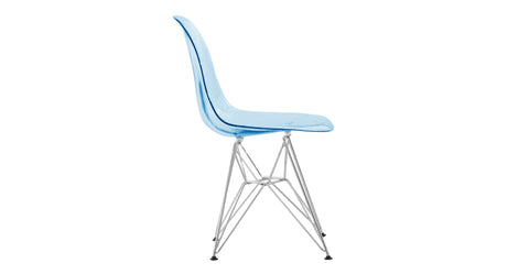 Dover and Cresco Modern Dining Chair Molded Side Chair with Base