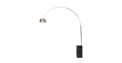 Arco Modern Floor Lamp with Marble Cube Base