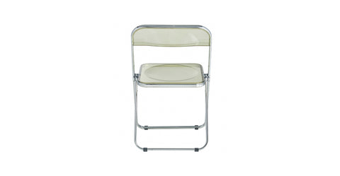 Lawrence Acrylic Folding Chair With Metal Frame