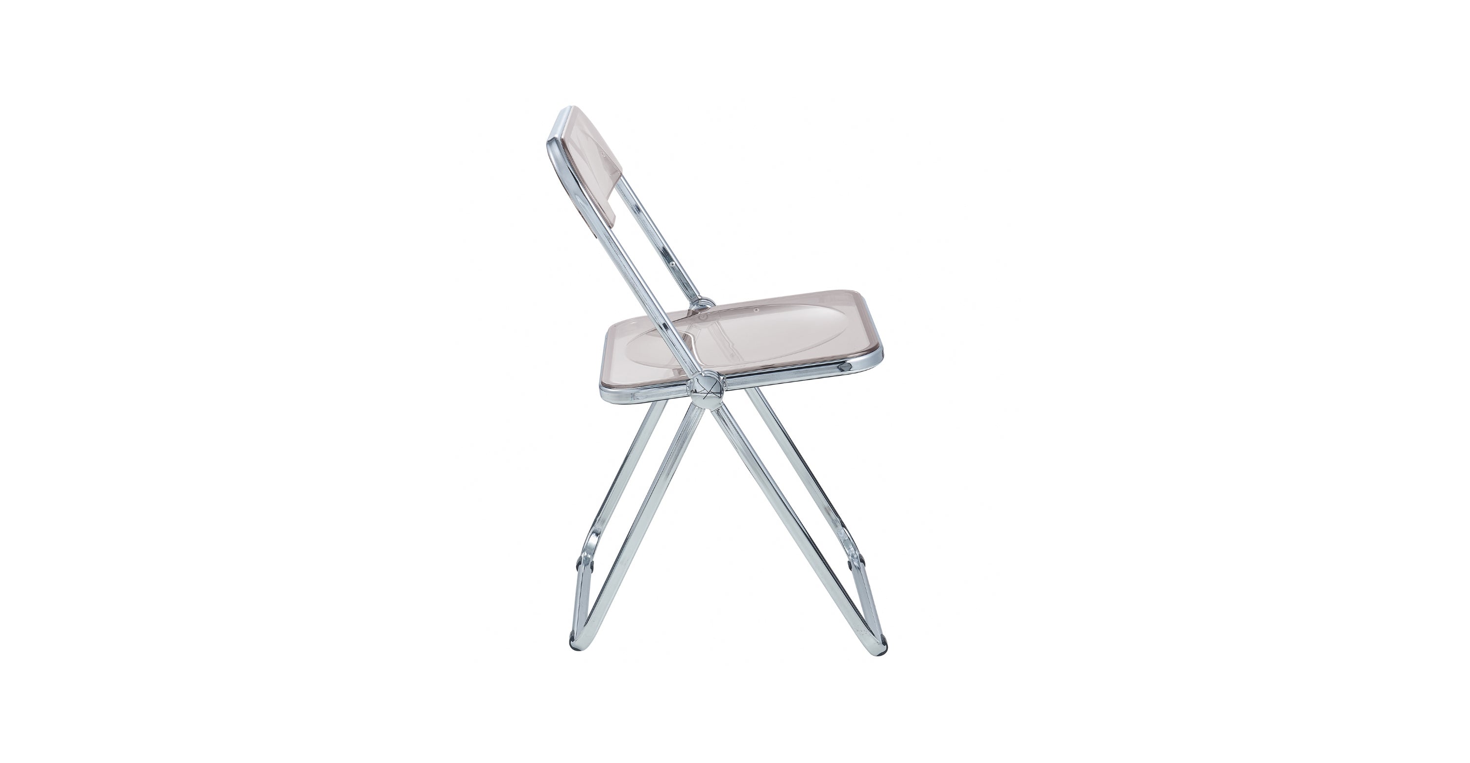 Lawrence Acrylic Folding Chair With Metal Frame