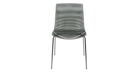 Astor Dining Chair Modern ABS Plastic Side Chair with Stainless-Steel Legs