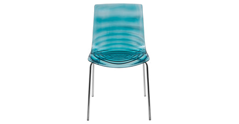 Astor Dining Chair Modern ABS Plastic Side Chair with Stainless-Steel Legs