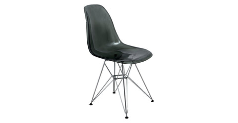 Dover and Cresco Modern Dining Chair Molded Side Chair with Base