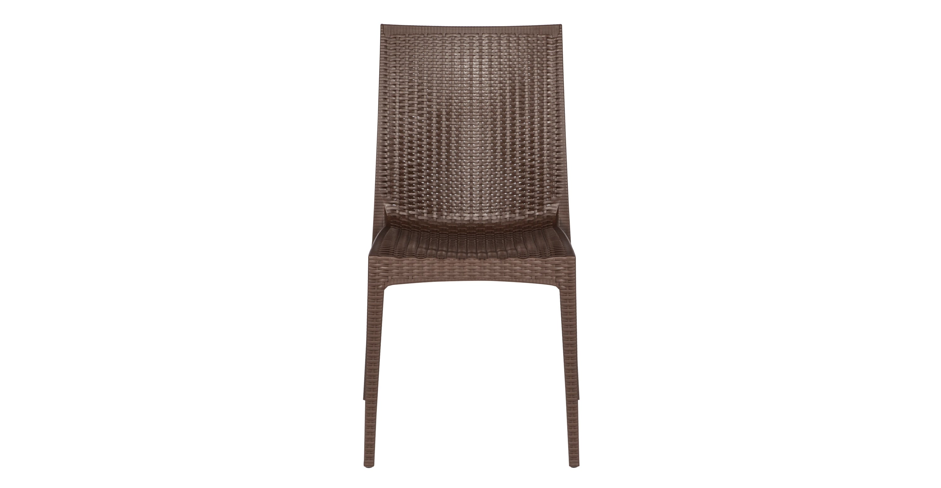 Mace Patio Outdoor Dining Chair with Weave Design in Polypropylene