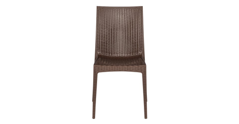 Mace Patio Outdoor Dining Chair with Weave Design in Polypropylene