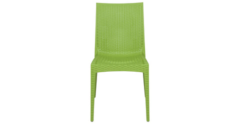 Mace Patio Outdoor Dining Chair with Weave Design in Polypropylene