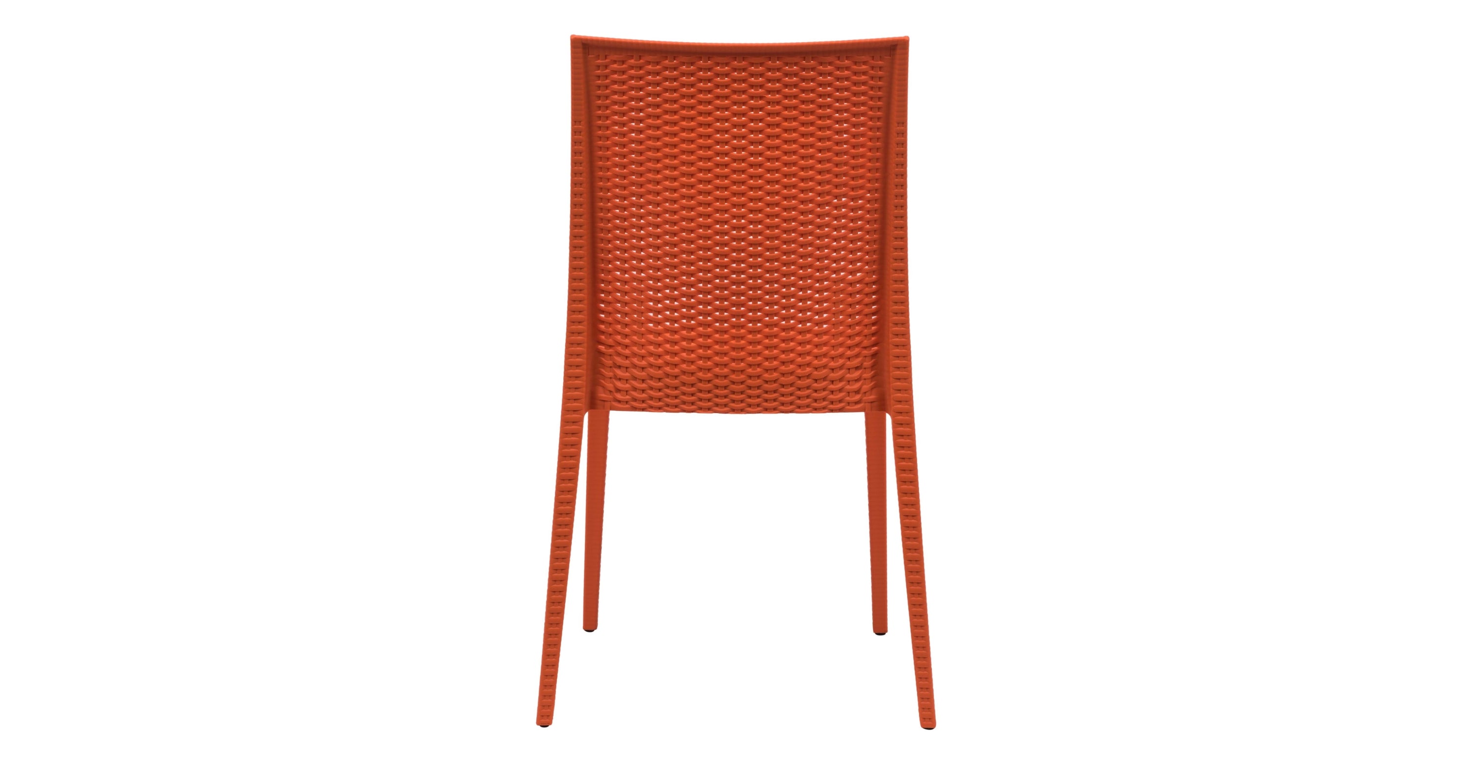 Mace Patio Outdoor Dining Chair with Weave Design in Polypropylene