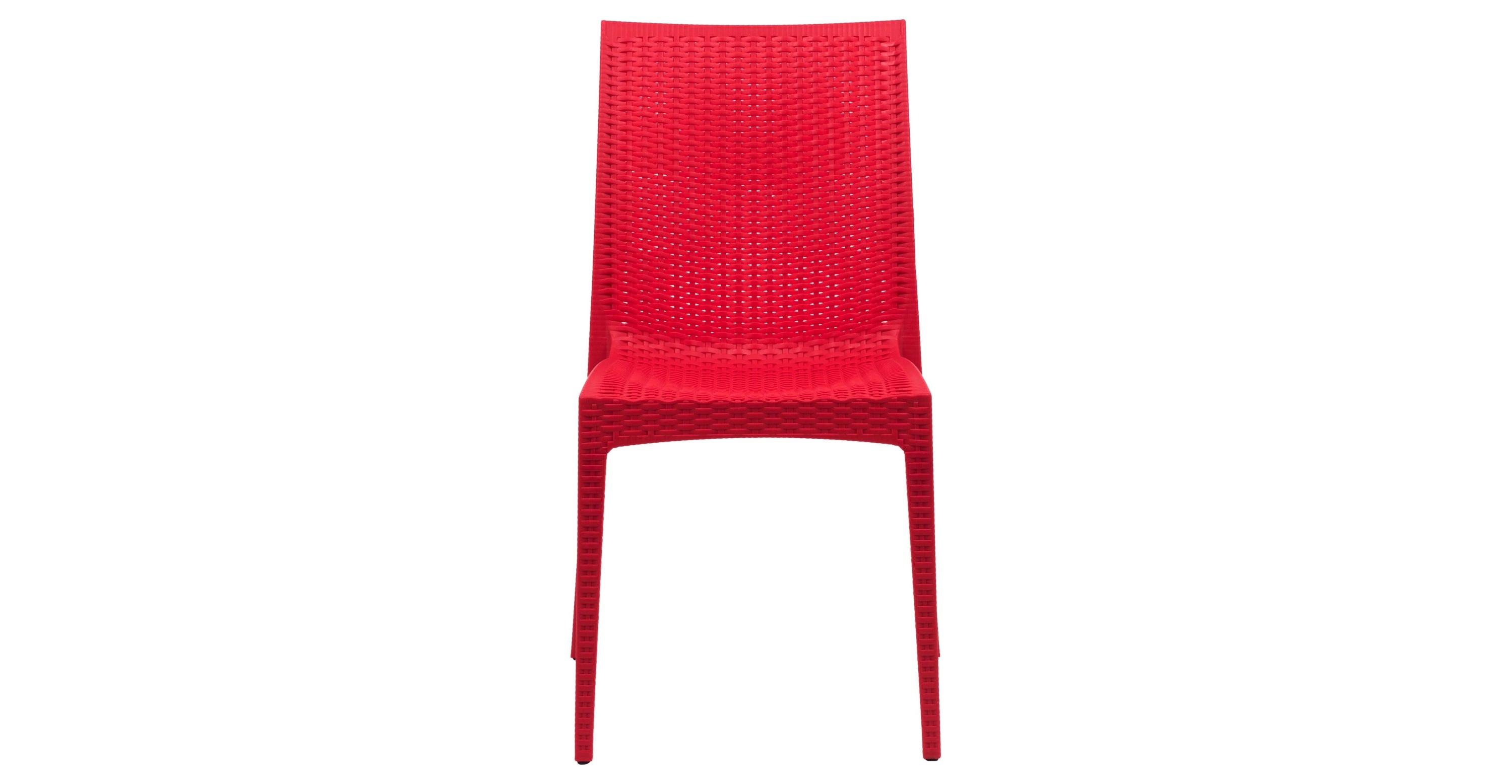 Mace Patio Outdoor Dining Chair with Weave Design in Polypropylene