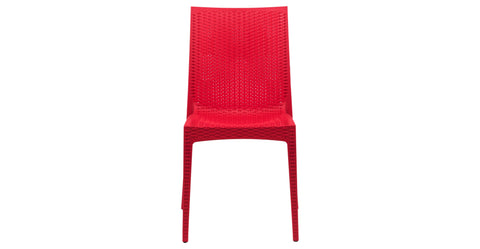 Mace Patio Outdoor Dining Chair with Weave Design in Polypropylene