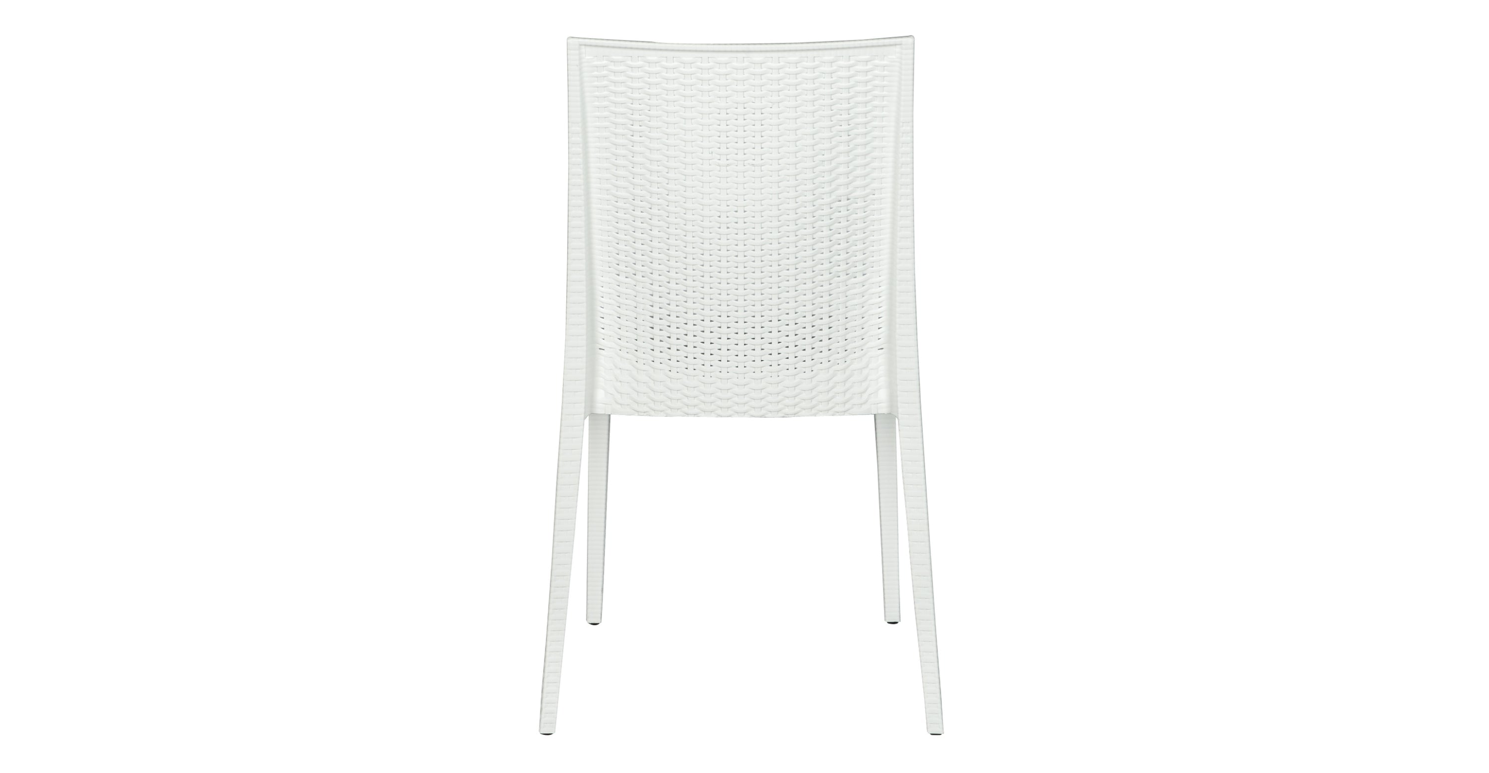 Mace Patio Outdoor Dining Chair with Weave Design in Polypropylene