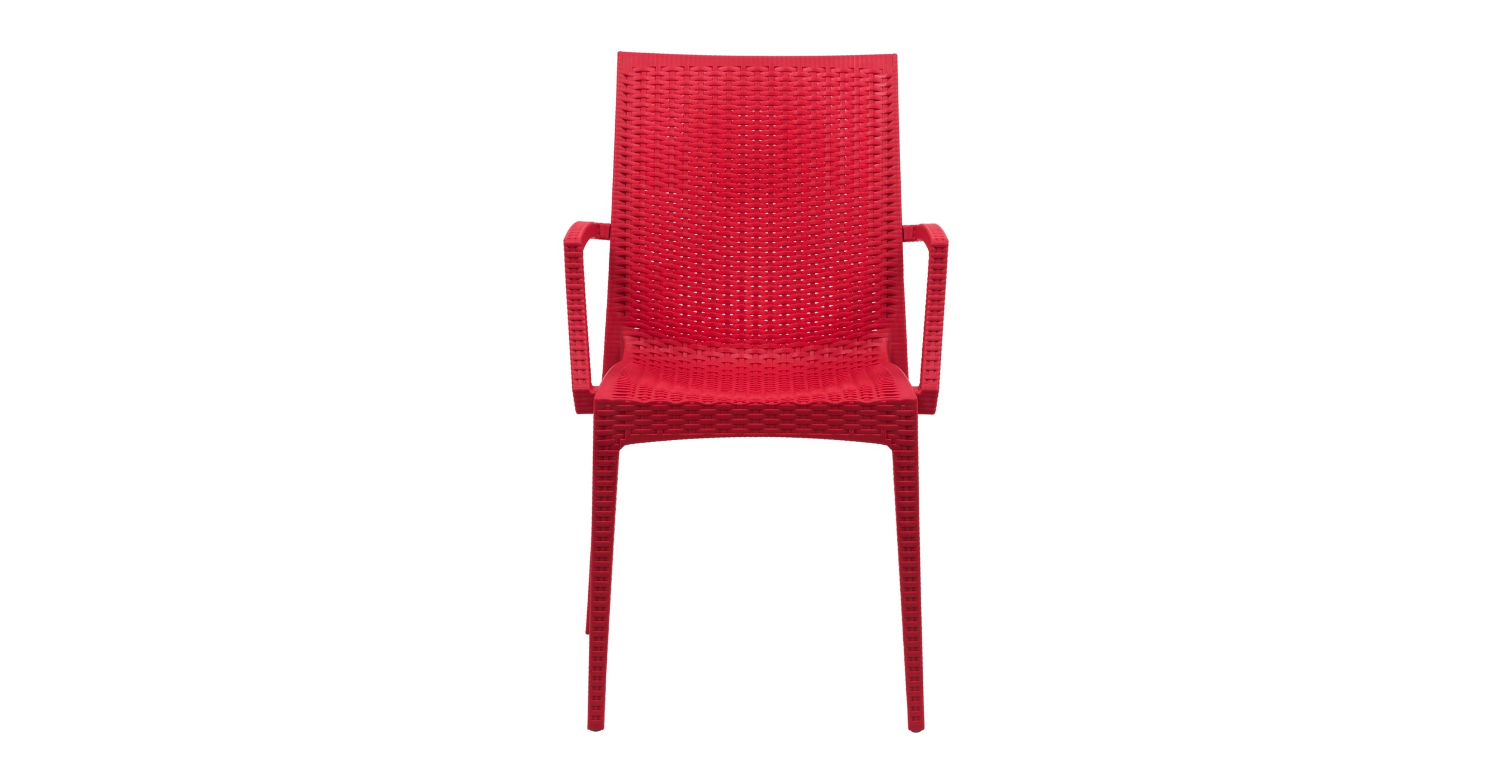 Mace Patio Outdoor Dining Armchair with Weave Design in Polypropylene