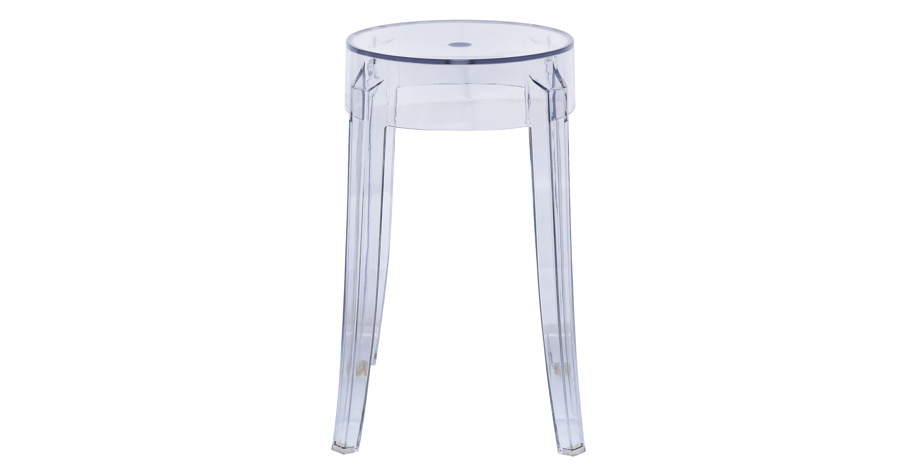 Averill Modern Plastic Dining Stool with Sturdy Seat and Legs Set of 2