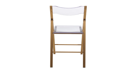 Menno Modern Acrylic Folding Chair