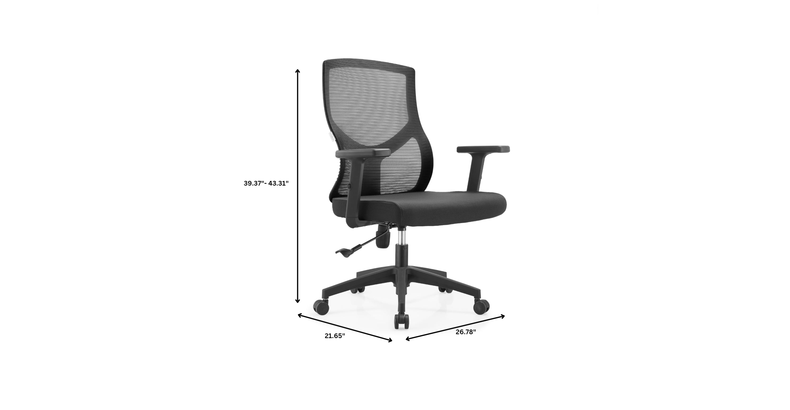 Glen Cotton Mid-Back Adjustable  Office Conference Chair