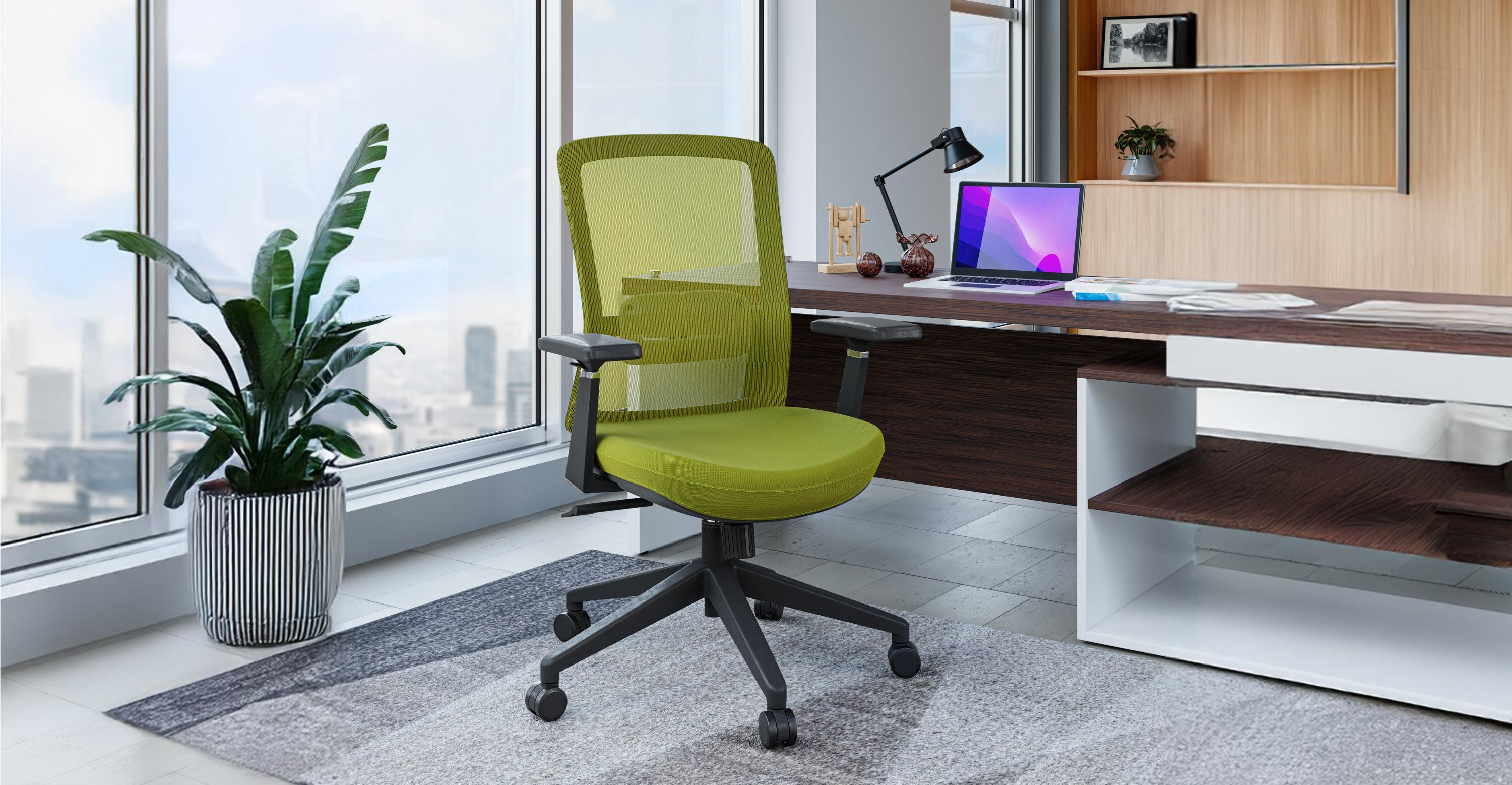 Ingram Ergonomic Modern Office Mesh Task Chair With Adjustable Height