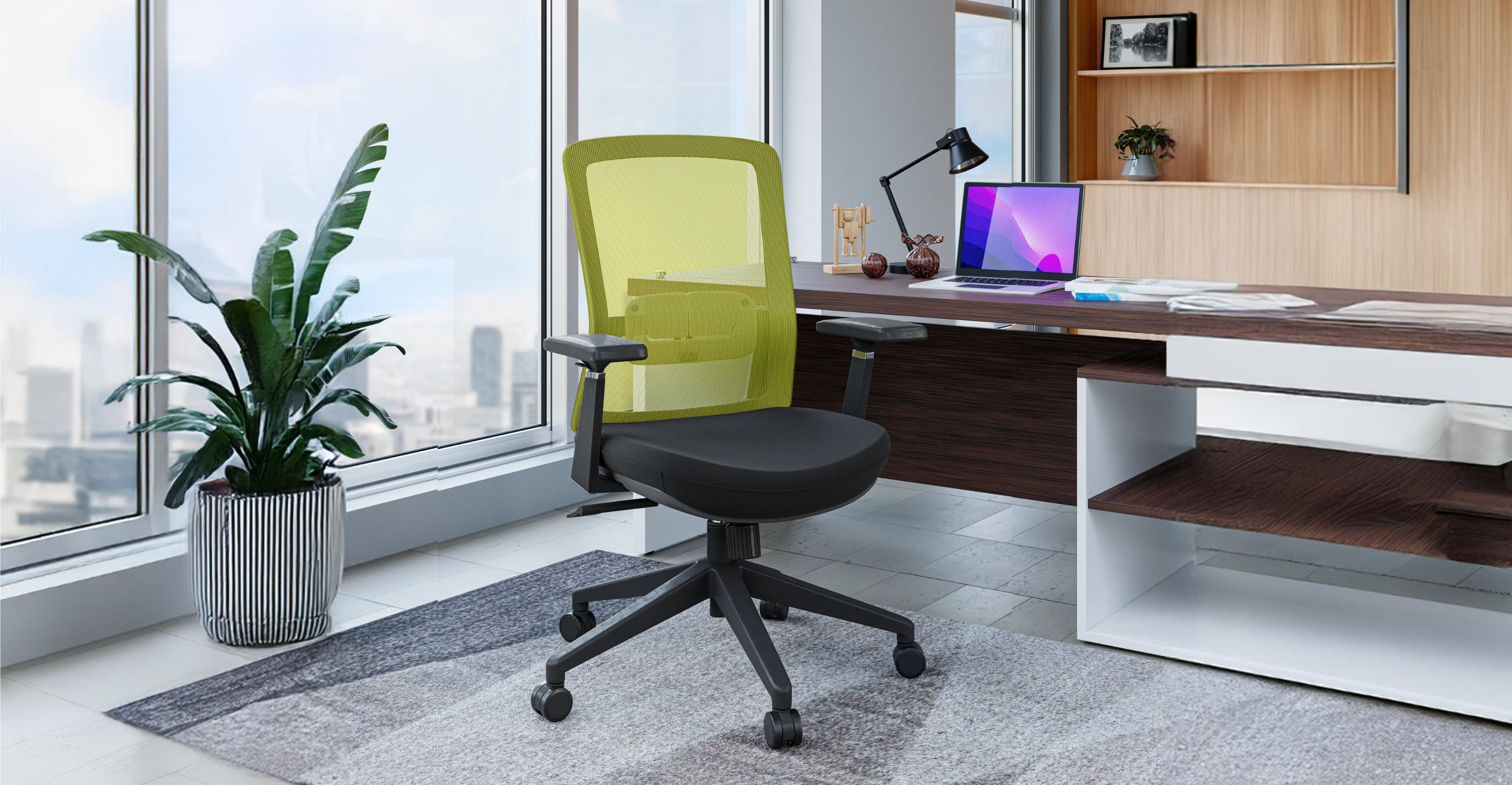 Ingram Ergonomic Modern Office Mesh Task Chair With Adjustable Height