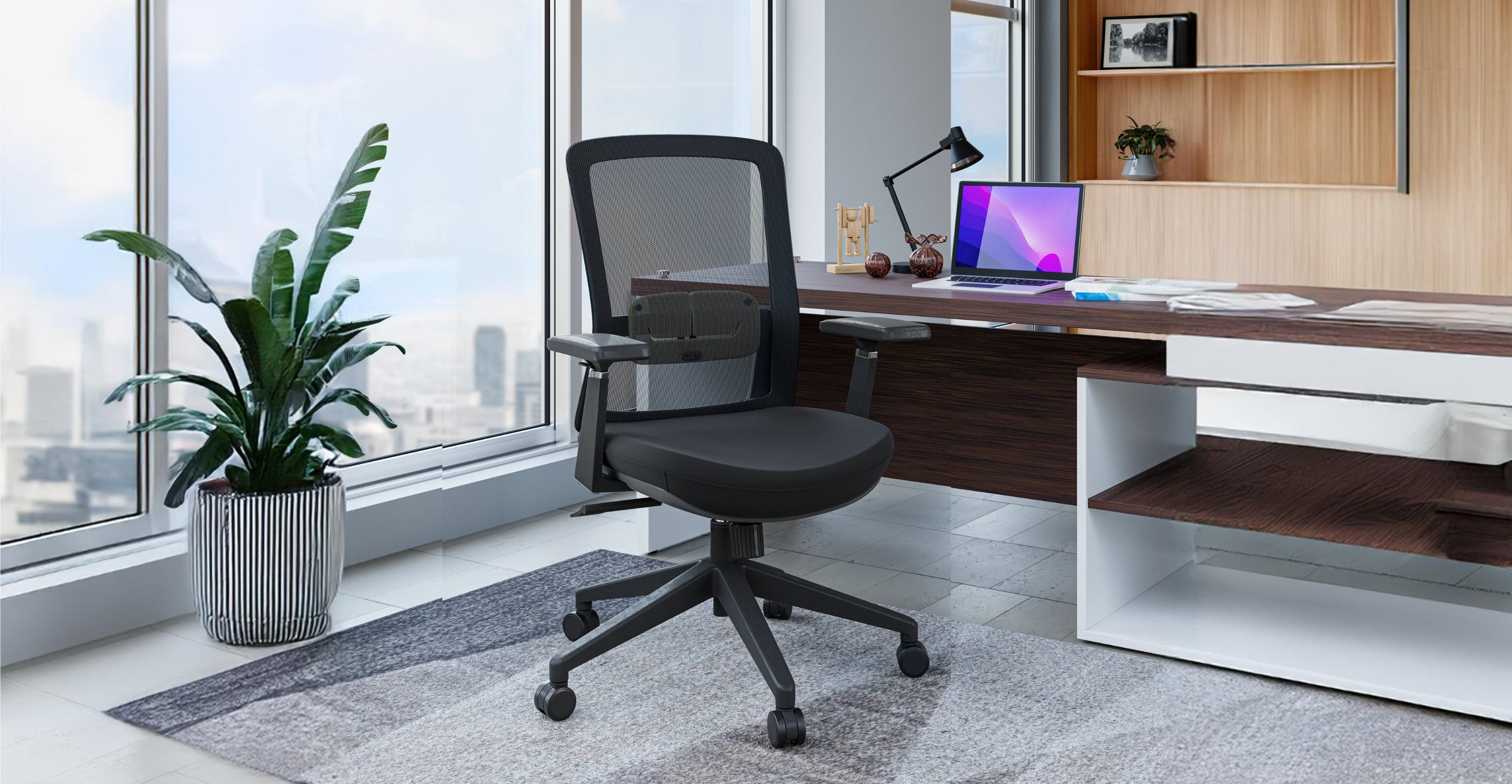 Ingram Ergonomic Modern Office Mesh Task Chair With Adjustable Height