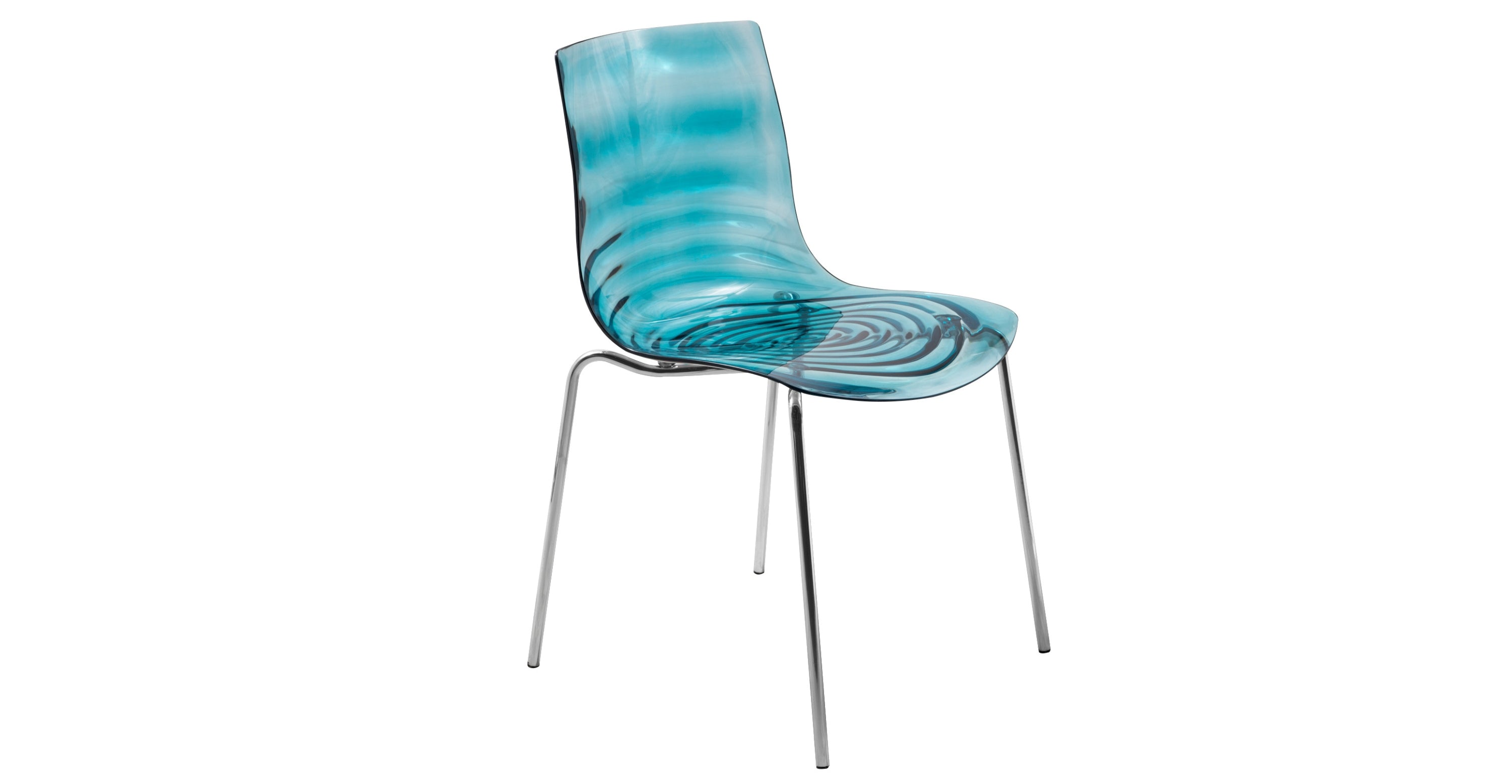 Astor Dining Chair Modern ABS Plastic Side Chair with Stainless-Steel Legs