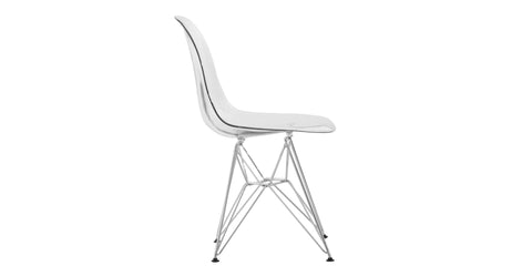 Dover and Cresco Modern Dining Chair Molded Side Chair with Base