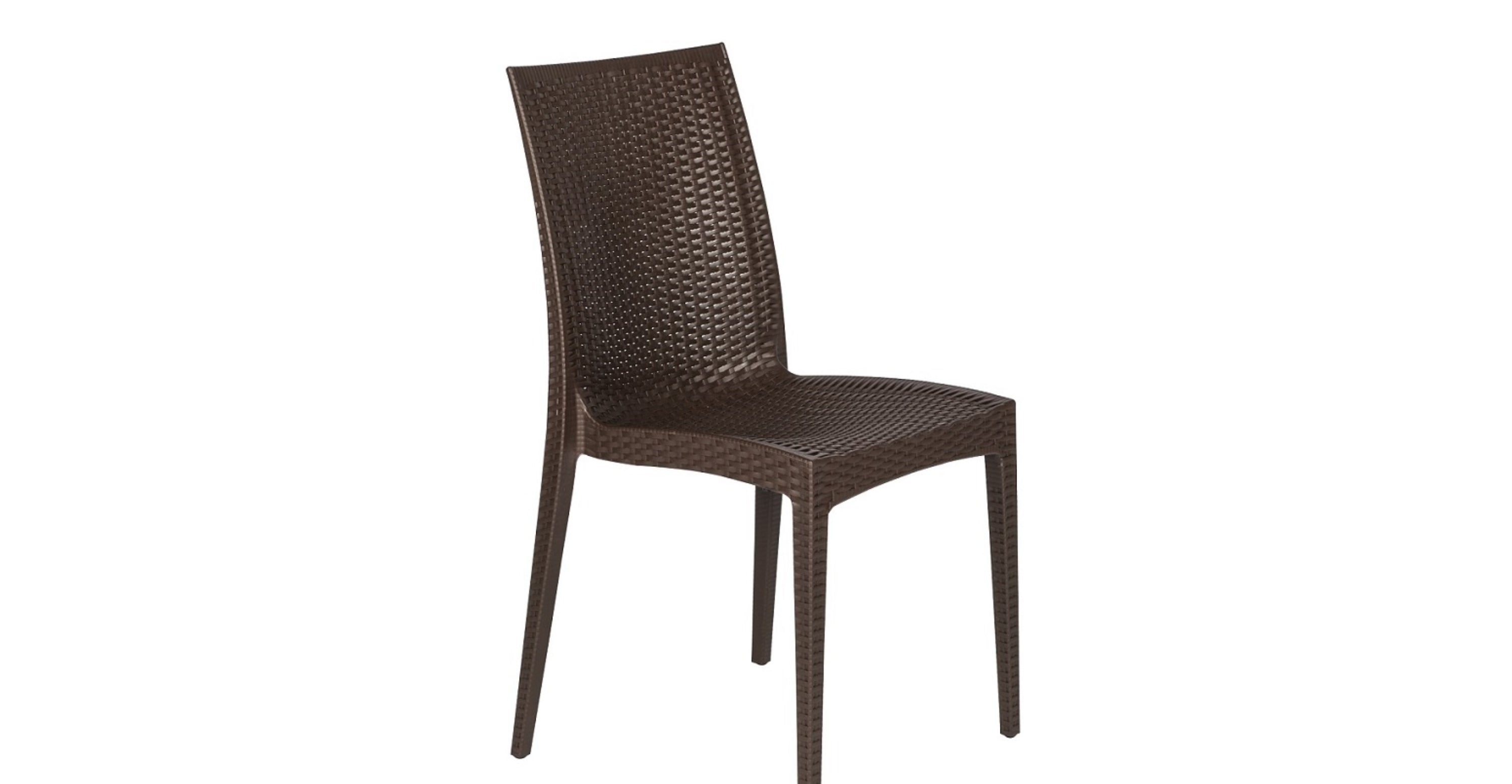 Mace Patio Outdoor Dining Chair with Weave Design in Polypropylene