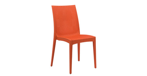 Mace Patio Outdoor Dining Chair with Weave Design in Polypropylene