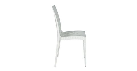 Mace Patio Outdoor Dining Chair with Weave Design in Polypropylene