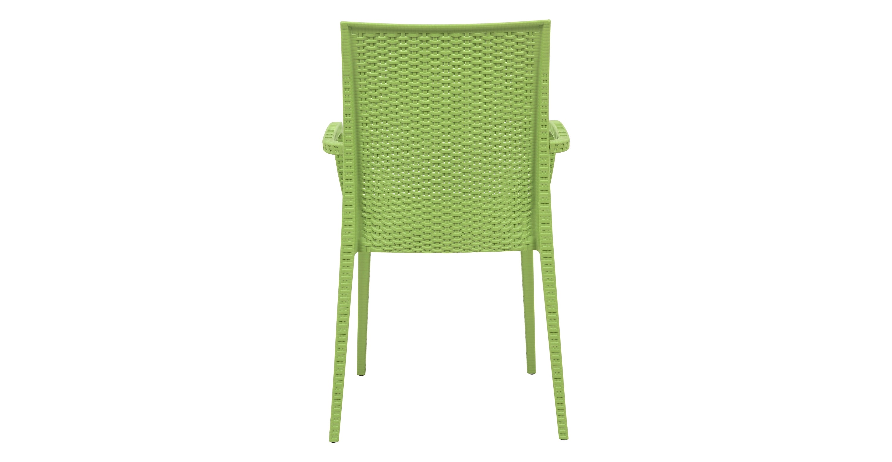 Mace Patio Outdoor Dining Armchair with Weave Design in Polypropylene