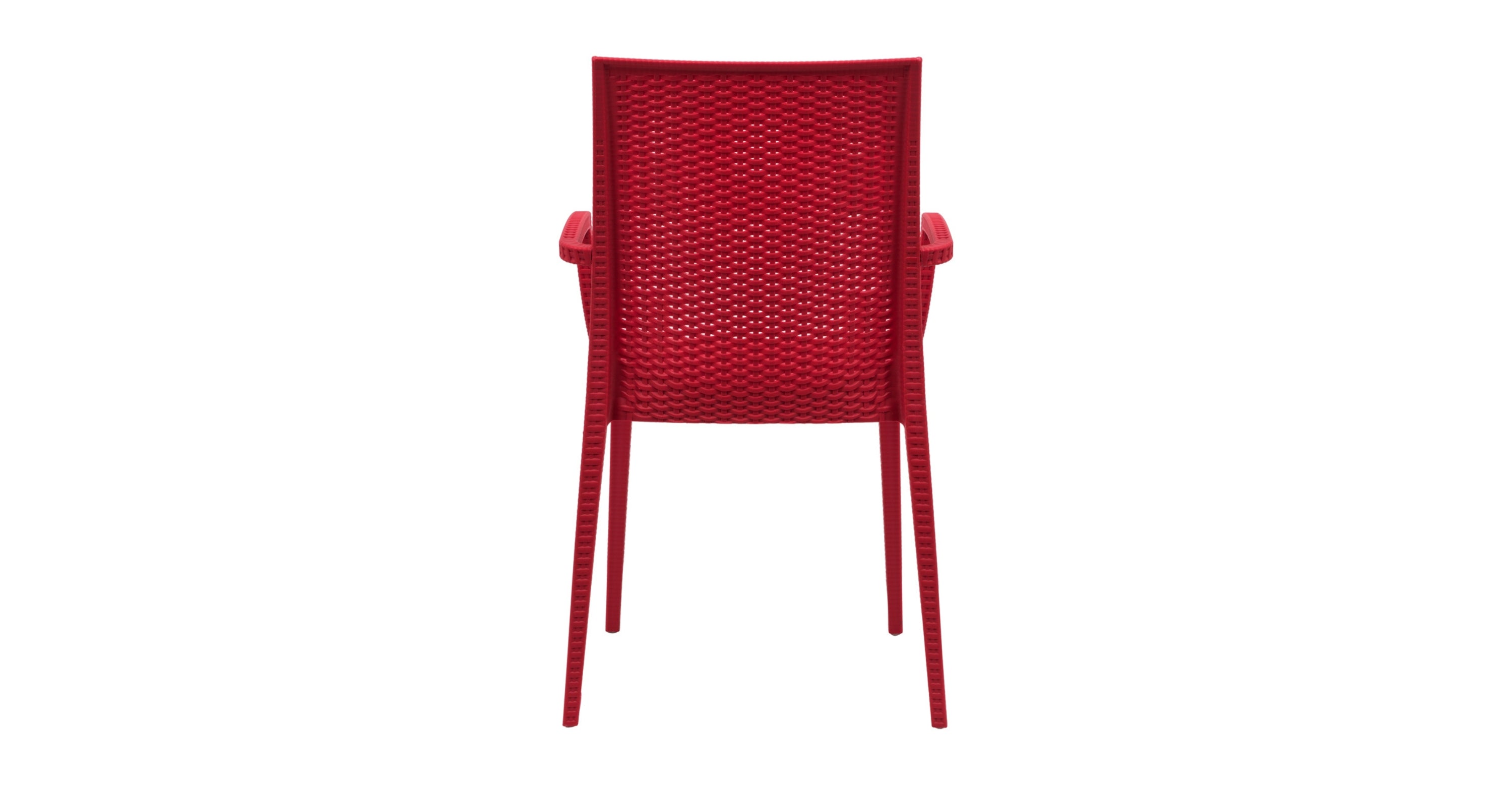 Mace Patio Outdoor Dining Armchair with Weave Design in Polypropylene