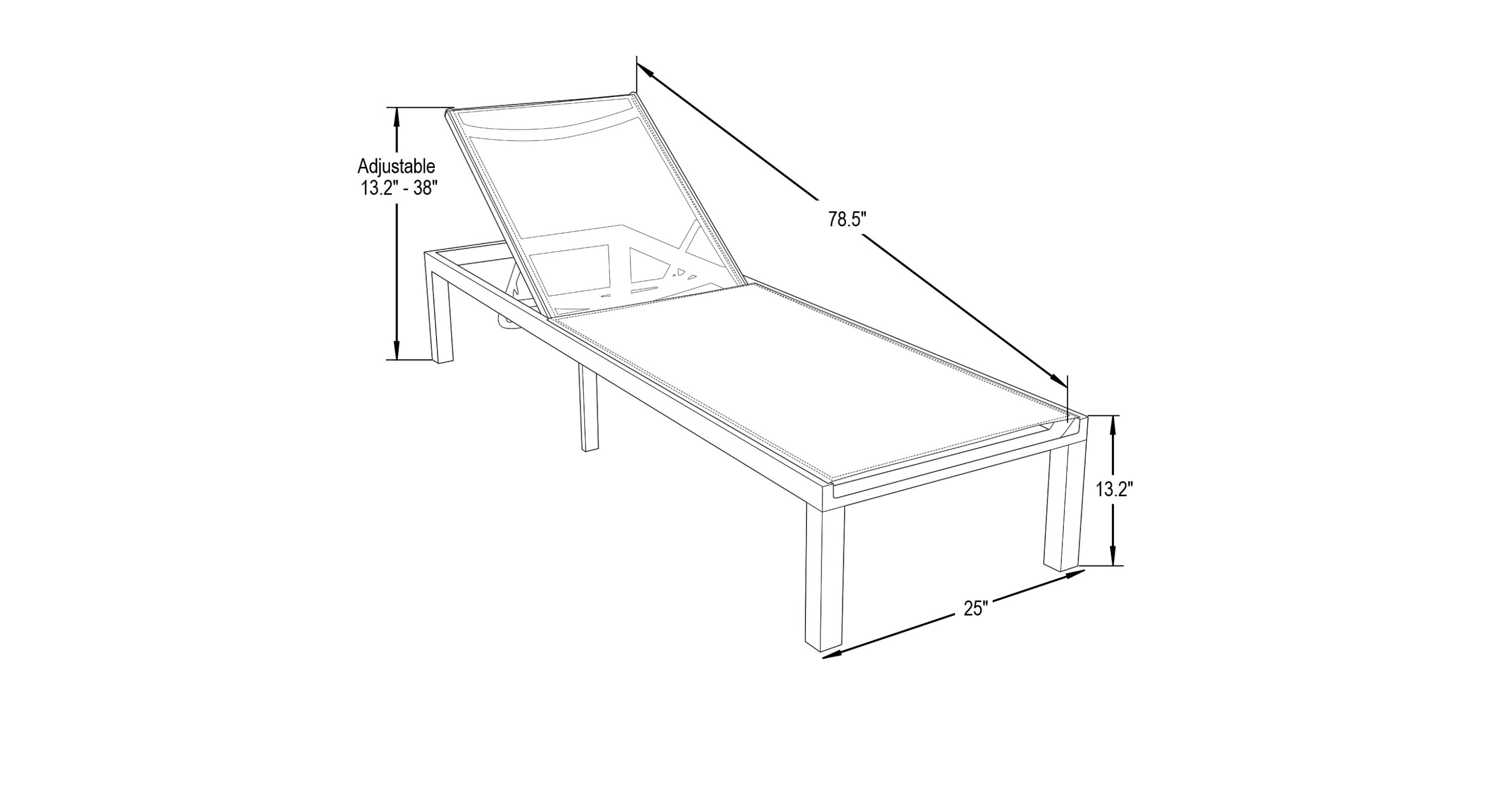 Marlin Modern Grey Aluminum Outdoor Chaise Lounge Chair Set of 2 With Arms and Square Fire Pit Side Table for Patio