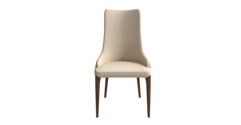 Elm Dining Chair with a Leather/Velvet Seat and a Two-Tone Color Design Backrest in Ash Wood