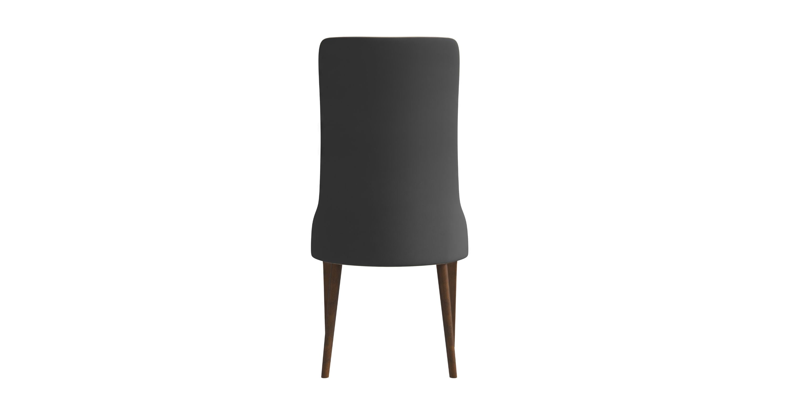 Elm Dining Chair with a Leather/Velvet Seat and a Two-Tone Color Design Backrest in Ash Wood