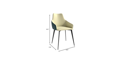 Sonnet Dining Chair Ergonomic Design with Upholstered Seating and Sturdy Iron Legs