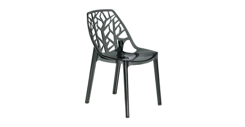 Cornelia Modern Dining Chair ABS Plastic Side Chair, Set of 2