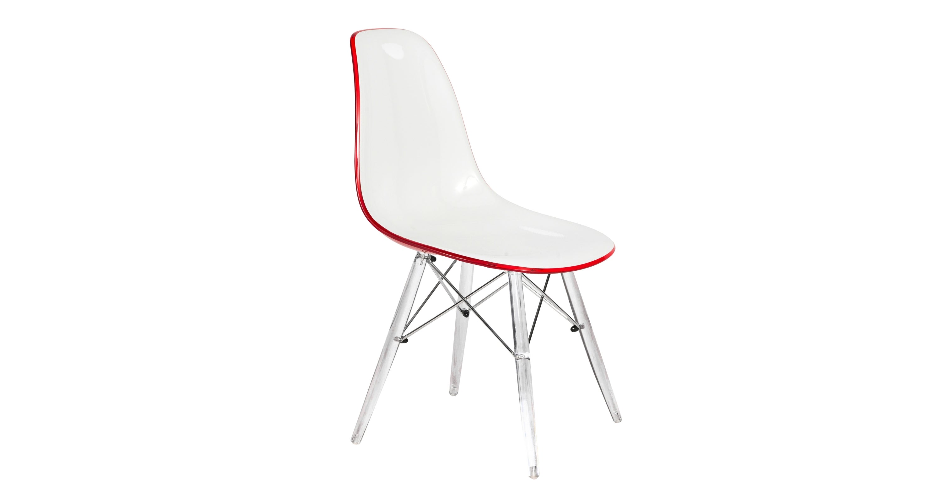 Dover and Cresco Modern Dining Chair Molded Side Chair with Base