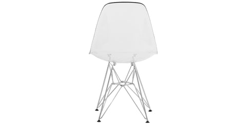 Dover and Cresco Modern Dining Chair Molded Side Chair with Base