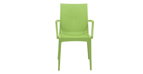 Mace Patio Outdoor Dining Armchair with Weave Design in Polypropylene