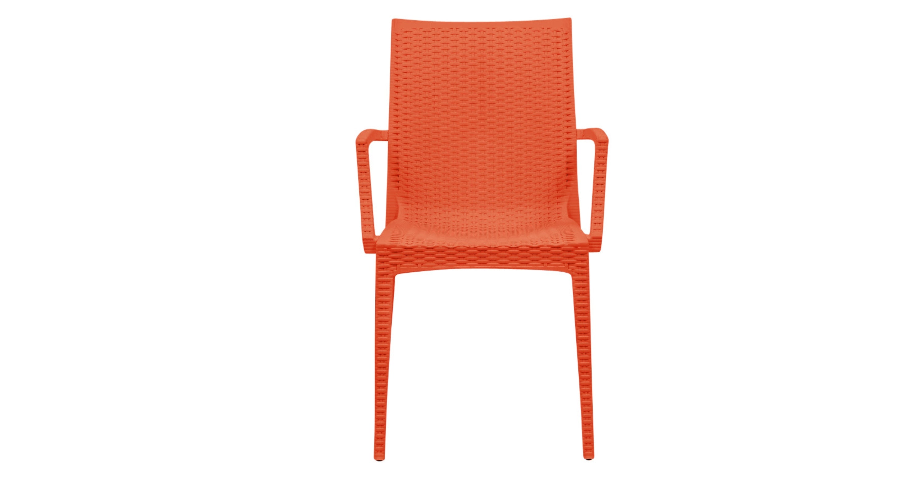 Mace Patio Outdoor Dining Armchair with Weave Design in Polypropylene