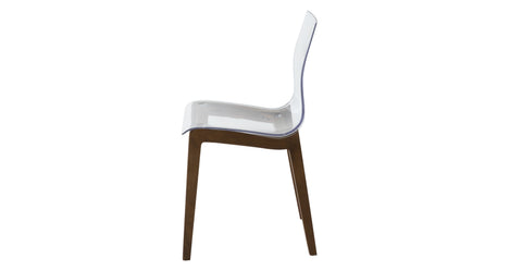 Marsden Modern Dining Side Chair with Beech Wood Legs, Set of 4