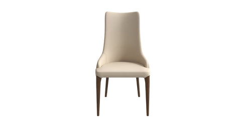 Elm Dining Chair with a Leather/Velvet Seat and a Two-Tone Color Design Backrest in Ash Wood