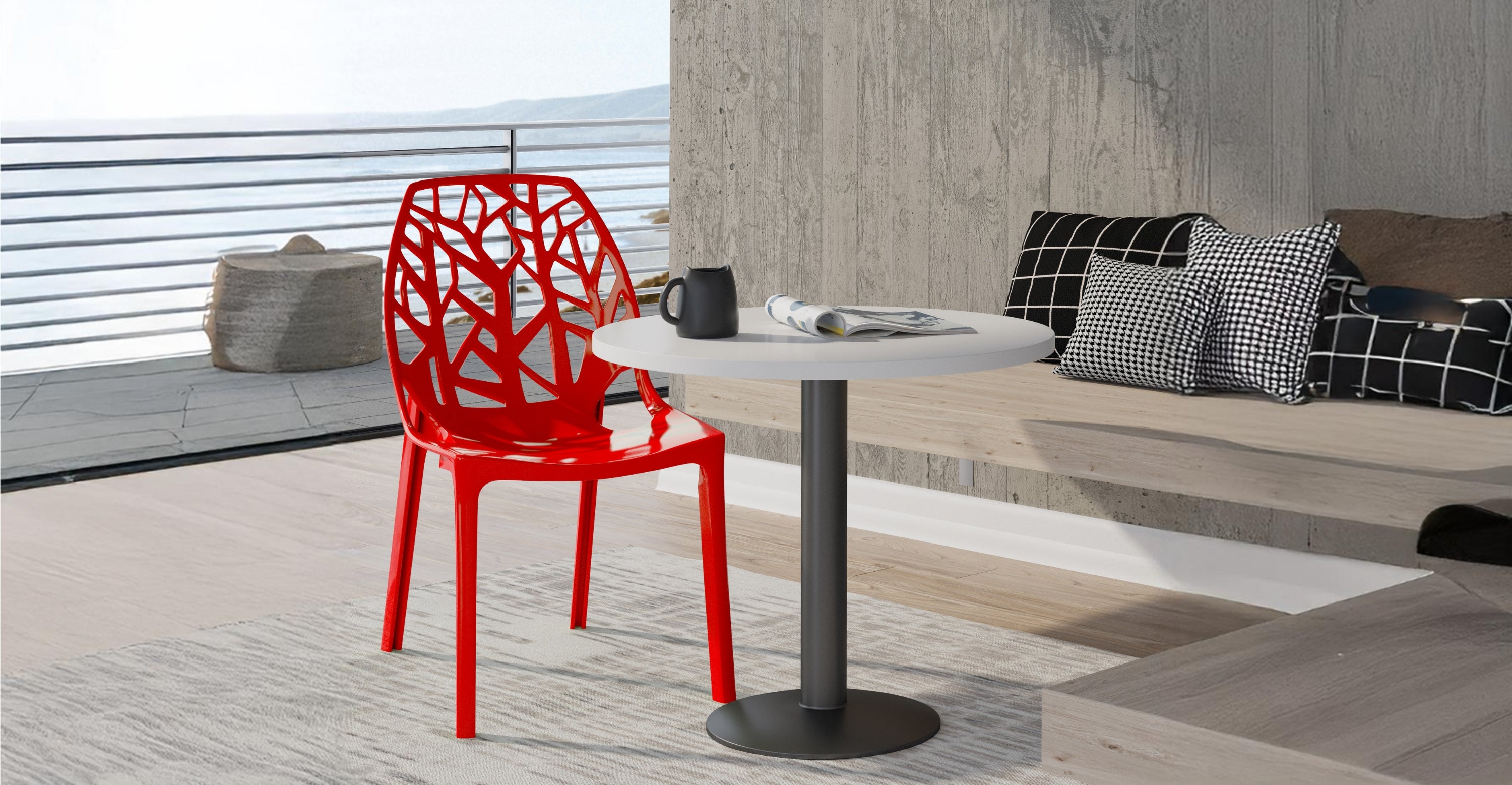 Cornelia Modern ABS Plastic Dining Side Chair